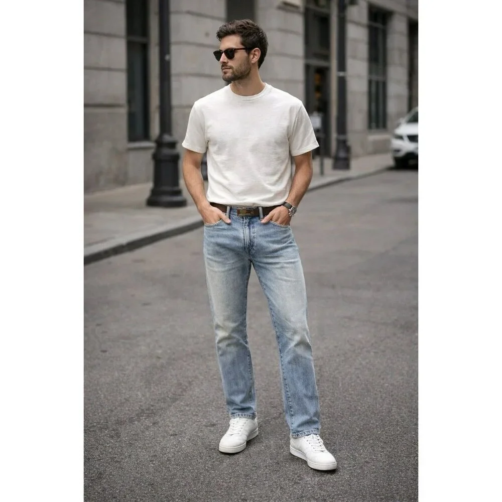 Polo Ralph Lauren Jeans 30x30 Light Wash Straight Fit Vintage Fade Denim